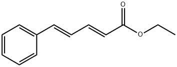 trans,trans-5-フェニル-2,4-ペンタジエン酸エチル 化学構造式