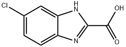 6-クロロ-1H-ベンズイミダゾール-2-カルボン酸 化学構造式