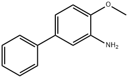 3-アミノ-4-メトキシビフェニル 化学構造式