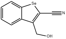 3-(Hydroxymethyl)benzo[b]selenophene-2-carbonitrile Struktur