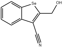 2-(Hydroxymethyl)benzo[b]selenophene-3-carbonitrile Structure