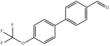 4′-トリフルオロメトキシビフェニル-4-カルボアルデヒド 化学構造式