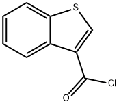 ベンゾ[b]チオフェン-3-カルボニルクロリド 化学構造式