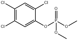りん酸ジメチル2,4,5-トリクロロフェニル 化学構造式