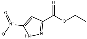 5-ニトロ-1H-ピラゾール-3-カルボン酸エチル 化学構造式