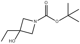 1-Azetidinecarboxylicacid,3-ethyl-3-hydroxy-,1,1-dimethylethylester(9CI),398489-28-6,结构式