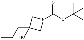 3-HYDROXY-3-PROPYLAZETIDINE-1-CARBOXYLIC ACID TERT-BUTYL ESTER Structure