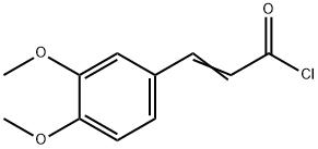 (2E)-3-(3,4-ジメトキシフェニル)アクリロイルクロリド 化学構造式