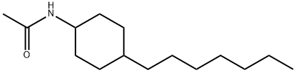 N-ACETYL-4-N-HEPTYLCYCLOHEXYLAMINE Struktur