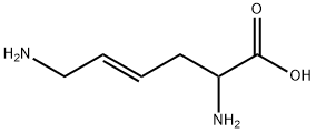 DL-TRANS-2,6-DIAMINO-4-HEXENOIC ACID 结构式