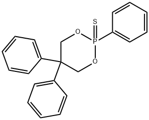2,5,5-Triphenyl-1,3,2-dioxaphosphorinane 2-sulfide Structure