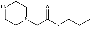 2-ピペラジン-1-イル-N-プロピルアセトアミド 化学構造式