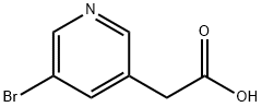 5-溴-3-吡啶基乙酸, 39891-12-8, 结构式