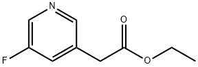 5-氟吡啶-3-乙酸乙酯, 39891-14-0, 结构式