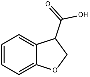 2,3-ジヒドロ-3-ベンゾフランカルボン酸 化学構造式