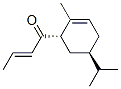 [1S-[1alpha(E),5beta]]-1-[5-isopropyl-2-methyl-2-cyclohexen-1-yl]-2-buten-1-one Structure