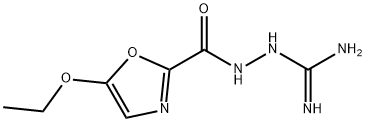 2-Oxazolecarboxylicacid,5-ethoxy-,2-(aminoiminomethyl)hydrazide(9CI) Structure