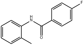 4-氟-N-(2-甲基苯基)苯甲酰胺 结构式