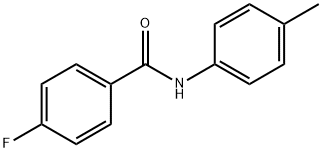 4-氟-N-(4-甲基苯基)苯甲酰胺, 399-05-3, 结构式