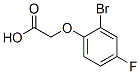 2-(2-溴-4-氟苯氧基)乙酸, 399-40-6, 结构式