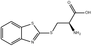 S-2-ベンゾチアゾリル-L-システイン 化学構造式