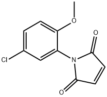 1-(5-クロロ-2-メトキシフェニル)-1H-ピロール-2,5-ジオン 化学構造式