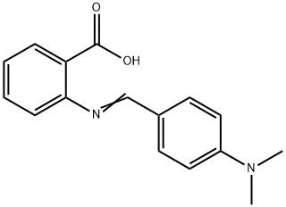 2-[[[4-(dimethylamino)phenyl]methylene]amino]benzoic acid Structure