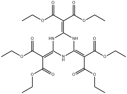 (Hexahydro-1,3,5-triazine-2,4,6-triylidene)tris(malonic acid diethyl) ester 结构式