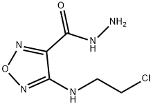 1,2,5-Oxadiazole-3-carboxylicacid,4-[(2-chloroethyl)amino]-,hydrazide(9CI),399572-22-6,结构式