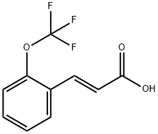 (E)-3-(2-(三氟甲氧基)苯基)丙烯酸,399579-92-1,结构式