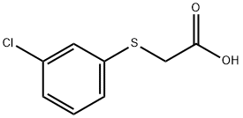 2-(3-chlorophenylthio)acetic acid Struktur