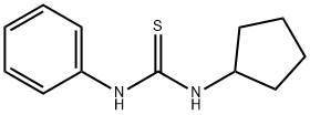 1-cyclopentyl-3-phenylthiourea 化学構造式