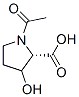 N-Acetyl-L-Hydroxyproline Struktur