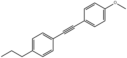 1-丙基-4-[2-(4-甲氧苯基)乙炔基]苯,39969-26-1,结构式