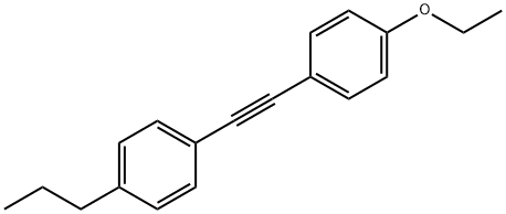 1-エトキシ-4-[(4-プロピルフェニル)エチニル]ベンゼン 化学構造式
