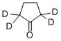 (2,2,5,5-2H4)シクロペンタン-1-オン 化学構造式