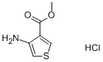 3-氨基噻吩-4-羧酸甲酯盐酸盐 结构式