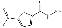 5-ニトロ-2-チオフェンカルボヒドラジド 化学構造式