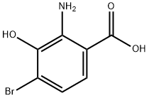 4-bromo-3-hydroxyanthranilic acid Structure