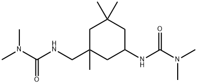 1-(3-{[(ジメチルカルバモイル)アミノ]メチル}-3,5,5-トリメチルシクロヘキシル)-3,3-ジメチル尿素 化学構造式