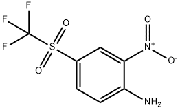 2-NITRO-4-(TRIFLUOROMETHYLSULFONYL)ANILINE 化学構造式