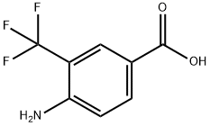 4-アミノ-5-トリフルオロメチル安息香酸 化学構造式