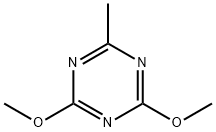 2,4-DIMETHOXY-6-METHYL-1,3,5-TRIAZINE Struktur