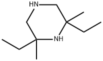 Piperazine, 2,6-diethyl-2,6-dimethyl- (9CI) Struktur