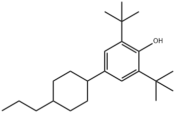 2,6-双(叔丁基)-4-(4-丙基环己基)苯酚 结构式