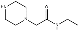 N-エチル-2-ピペラジン-1-イルアセトアミド 化学構造式