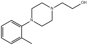 1-(2-Hydroxyethyl)-4-(o-tolyl)piperazine Struktur