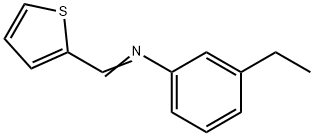 Benzenamine, 3-ethyl-N-(2-thienylmethylene)- (9CI) 结构式