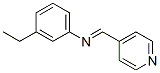 Benzenamine, 3-ethyl-N-(4-pyridinylmethylene)- (9CI) 化学構造式