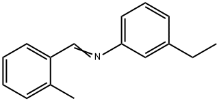 Benzenamine, 3-ethyl-N-[(2-methylphenyl)methylene]- (9CI) Structure